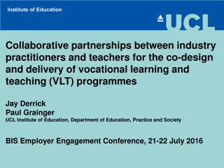 Collaborative Partnerships in Vocational Learning Programs