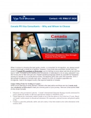 Canada PR Visa Consultants – Why and Whom to Choose