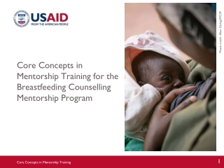 Mentorship Training for Breastfeeding Counselling Program