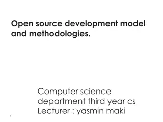 Open Source Development Methodologies and Models