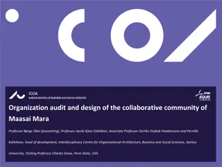 Organizational Design and Collaboration in Maasai Mara
