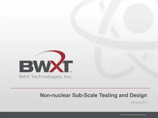 Non-Nuclear Sub-Scale Testing and Design