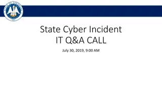 State Cyber Incident Q&A Call - Phased Process for School Systems