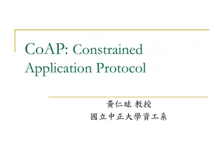 CoAP - Constrained Application Protocol Overview