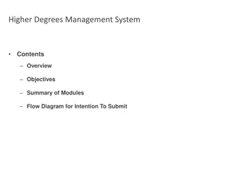 Higher Degrees Management System - Overview and Objectives