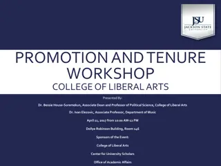 Promotion and Tenure Workshop - College of Liberal Arts Event