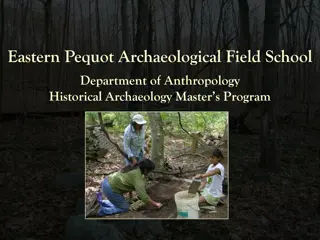 Eastern Pequot Archaeological Field School - Study Indigenous Cultural Persistence