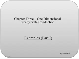 One-Dimensional Steady State Conduction Examples - Part I