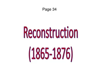 Reconstruction Plans and Key Questions: Lincoln's, Johnson's, and Congressional Perspectives
