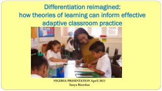Reimagining Differentiation: Enhancing Classroom Practice Through Learning Theories