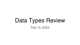 Data Types: Categorical, Ordinal, Quantitative