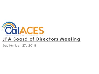JPA Board of Directors Meeting Summary