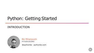 Python: Getting Started with Python Basics, Data Types, Functions, and Classes
