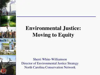 Environmental Justice: Moving to Equity - Key Events and Initiatives