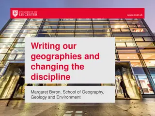 Changing Geographies: Embracing Diversity in Geography Studies