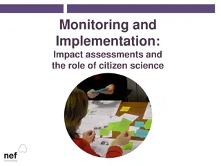 Impact Assessments and Citizen Science Role