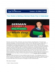 Your Guide to Getting a German Study Visa in Hyderabad