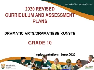 2020 Revised Dramatic Arts Curriculum for Grade 10