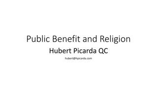 Public Benefit and Religion: Analysis and Considerations