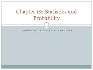 Statistics and Probability: Samples and Studies