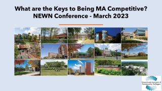 What are the Keys to Being MA Competitive?  NEWN Conference - March 2023