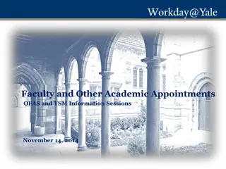 Academic Appointments and Hiring Process