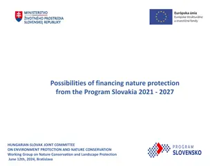 Financing Nature Protection in Slovakia 2021-2027: Opportunities and Measures