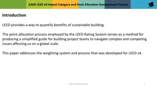 LEED v4 Impact Category and Point Allocation Process Overview