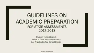 Academic Preparation for State Assessments 2017-2018