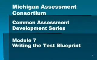 Writing the Test Blueprint - Module 7 Overview