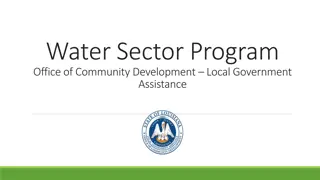 Water Sector Program for Community Development