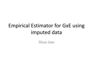 Empirical Estimator for GxE Using Imputed Data