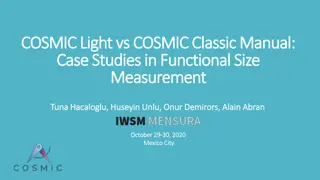 COSMIC Light vs COSMIC Classic Manual:  COSMIC Light vs COSMIC Classic Manual: