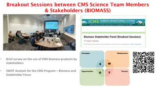 Breakout Sessions - CMS Science Team & Stakeholders Survey & SWOT Analysis