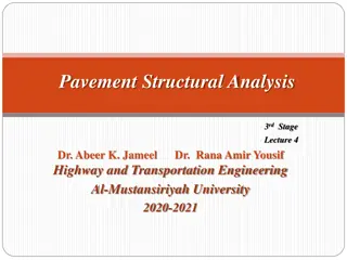Pavement Structural Analysis Techniques