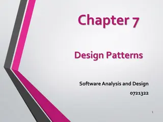 Design Patterns for Software Analysis and Design