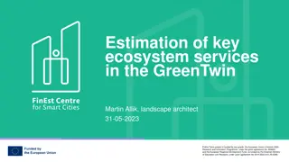 Estimation of Urban Ecosystem Services in GreenTwin Project