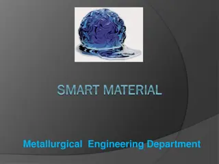 Smart Materials: Changing Properties with External Stimuli