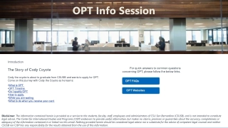 Understanding OPT Process for CSUSB Graduates