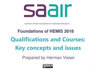 Key Concepts and Issues in HEMIS Qualifications