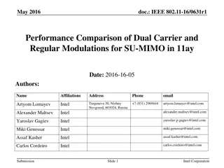 Performance Analysis of Dual Carrier Modulations for SU-MIMO in 11ay
​