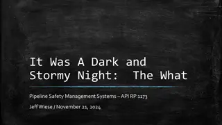 Pipeline Safety Management Systems: API RP 1173 Origins & Evolution