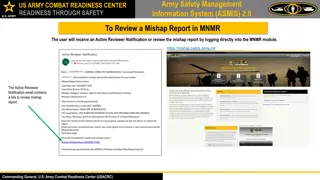 Army Safety Management Information System (ASMIS) 2.0 Overview