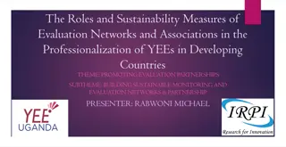 Roles and Sustainability Measures of Evaluation Networks in Developing Countries