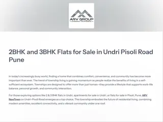 2BHK & 3BHK Flats for Sale in Undri Pisoli Road, Pune | ARV New Town