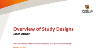 Overview of Study Designs