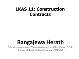 LKAS 11: Construction Contracts Overview
