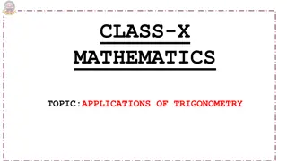 Applications of Trigonometry in Class X Mathematics