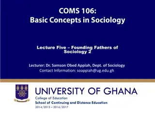 Emile Durkheim: Social Integration and Social Facts