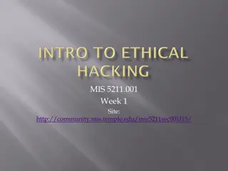 Ethical Hacking and Penetration Testing